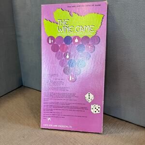 The Wine Game 1972 1978 Vintage Board Game Wine Diversions COMPLETE